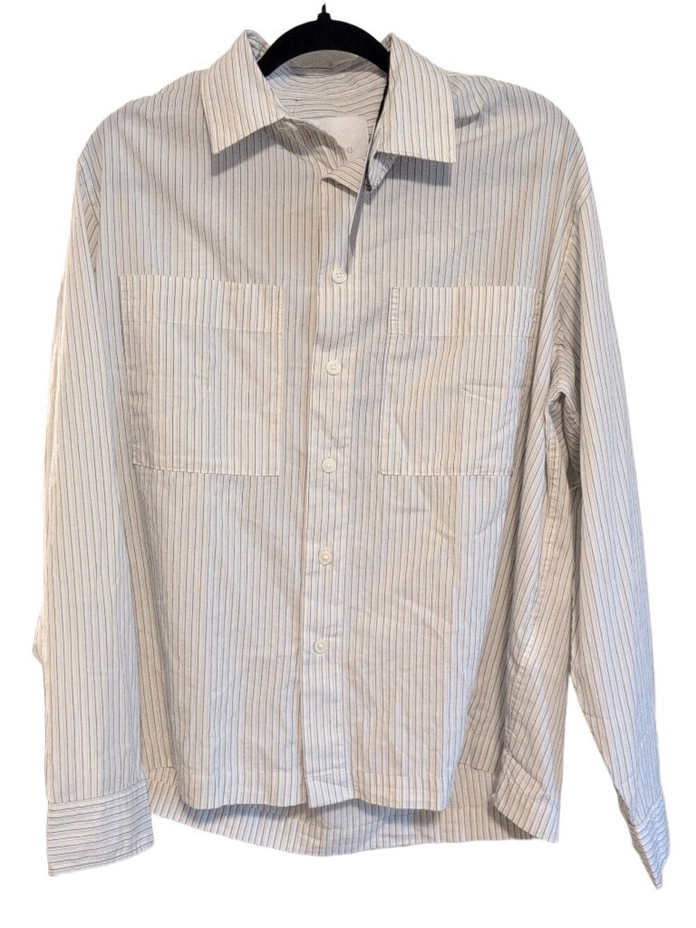 NWT ONLY & SONS Onsgreel Loose Striped Button Down Shirt Size Large Polished